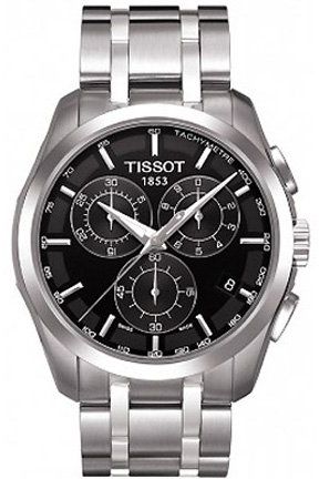 Tissot Couturier Chronograph Black Dial T035.617.11.051.00 Men's Watch