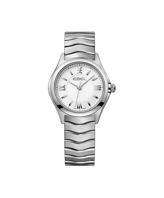 Ebel Wave Lady 30mm Stainless Steel On Bracelet Ladies Watch 1216374