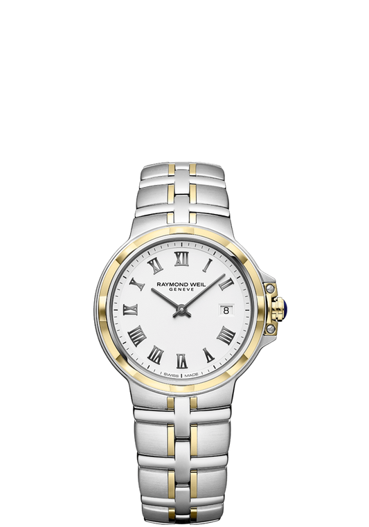 Raymond Weil Parsifal 30mm Two Tone On Bracelet Ladies Watch 5180-STP-00300