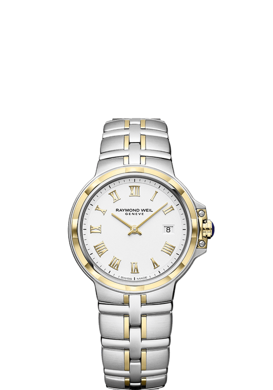 Raymond Weil Parsifal 30mm Two Tone On Bracelet Ladies Watch 5180-STP-00308