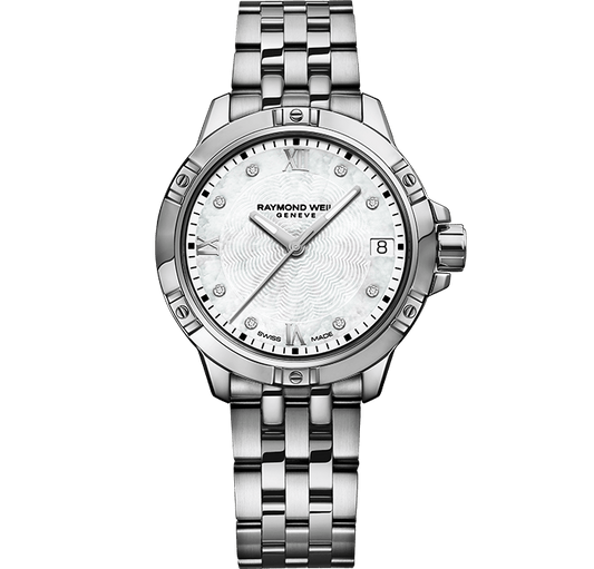 Raymond Weil Tango 30mm Stainless Steel MOP Diamond Dial On Bracelet Ladies Watch 5960-ST-00995