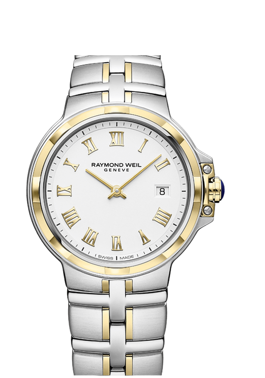 Raymond Weil Parsifal 41mm Quartz Two Tone On Bracelet Men's Watch 5580-STP-00308