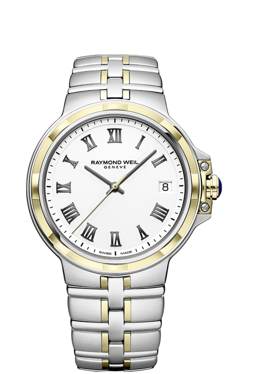 Raymond Weil Parsifal 41mm Quartz Two Tone On Bracelet Men's Watch 5580-STP-00300