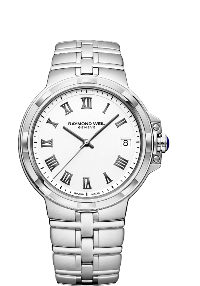 Raymond Weil Parsifal 41mm Quartz Stainless Steel On Bracelet Men's Watch 5580-ST-00300