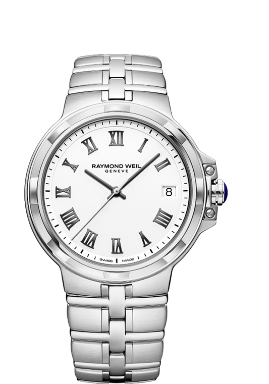 Raymond Weil Parsifal 41mm Quartz Stainless Steel On Bracelet Men's Watch 5580-ST-00300