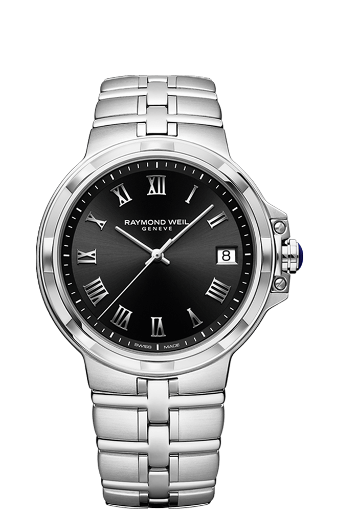 Raymond Weil Parsifal 41mm Quartz Stainless Steel On Bracelet Men's Watch 5580-ST-00208