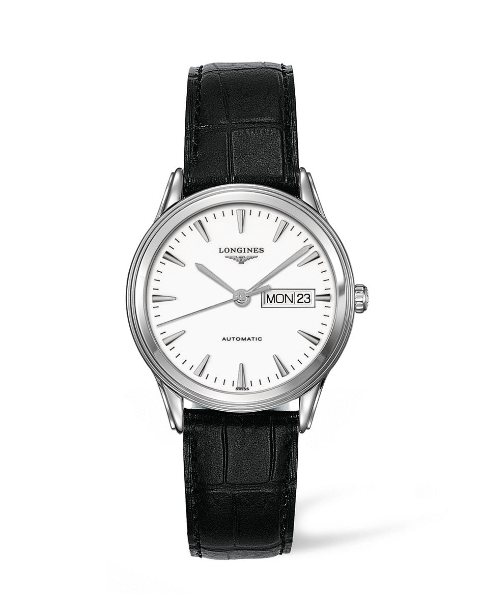 Longines Flagship 38mm Automatic Stainless Steel On Strap Men's Watch L4.899.4.12.2