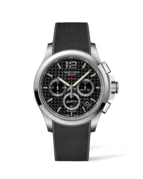 Longines Conquest V.H.P. 42mm Quartz Chronograph Stainless Steel On Strap Men's Watches L3.717.4.66.9