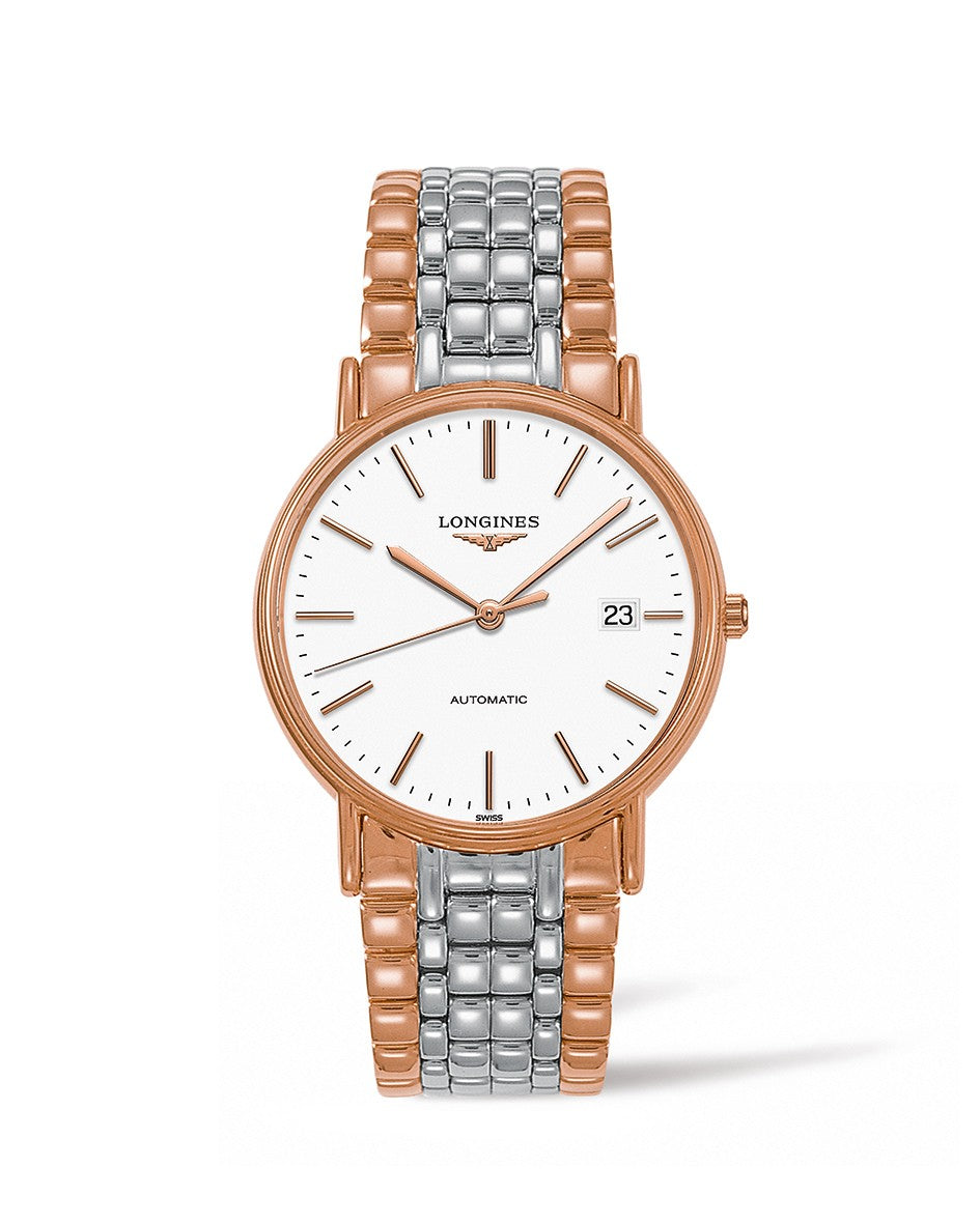 Longines Presences 38mm Automatic Two Tone On Bracelet Men's Watch L4.921.1.12.7