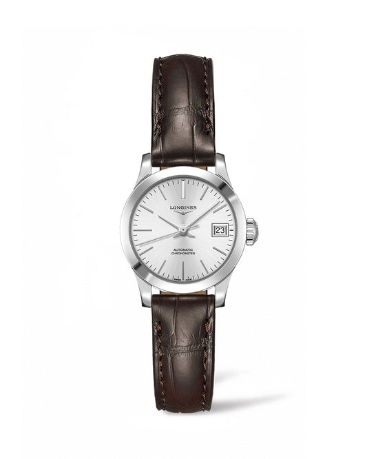 Longines Record 26mm Automatic Chronometer Stainless Steel On Strap Ladies Watch L2.320.4.72.2