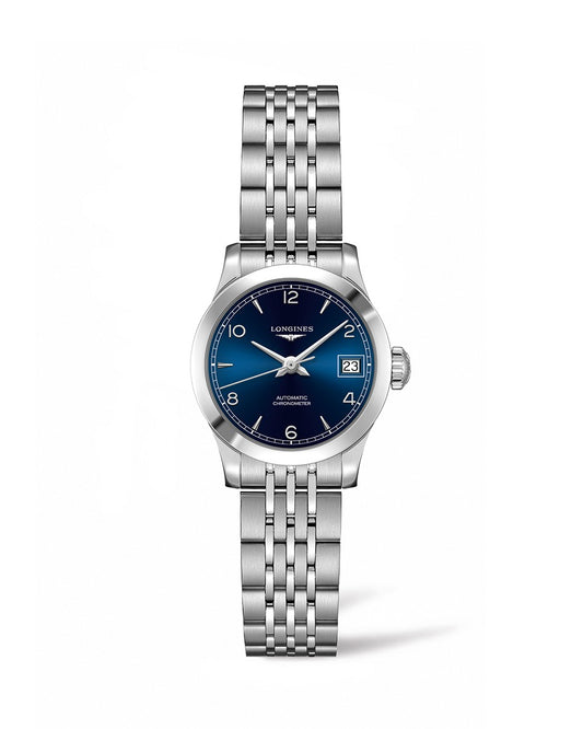 Longines Record 26mm Automatic Chronometer Stainless Steel On Bracelet Ladies Watch L2.320.4.96.6