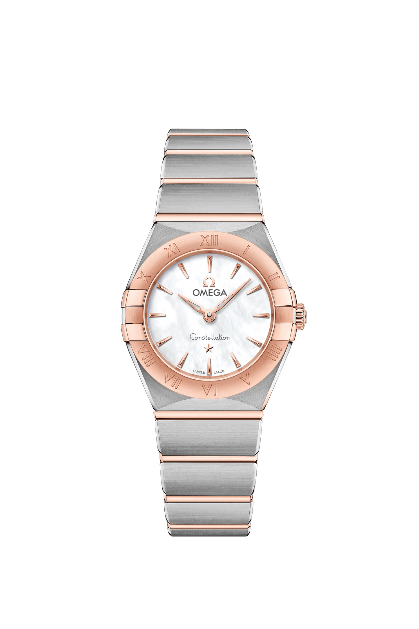 Omega Constellation Manhattan Quartz 25mm Two Tone On Bracelet 131.20.25.60.05.001