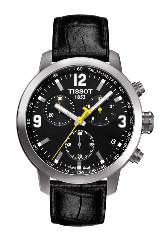 Tissot PRC 200 Chronograph Sport Black Dial T0554171605700 Men's Watch