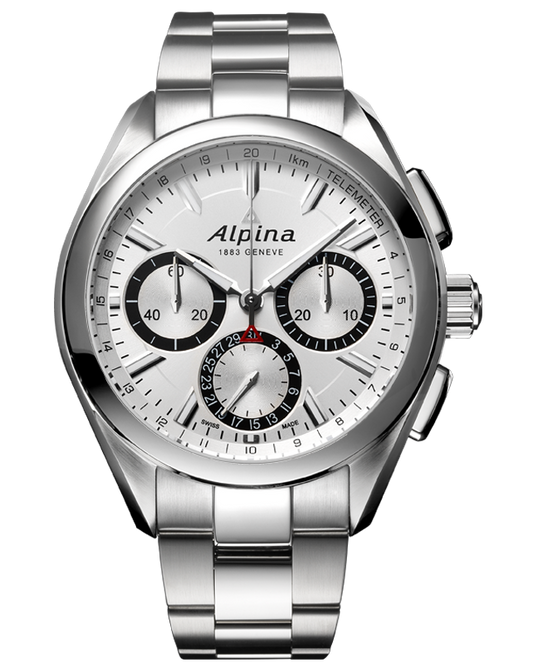 Alpina Alpiner 4 Manufacture Flyback Chronograph Stainless Steel On Bracelet AL-760SB5AQ6B