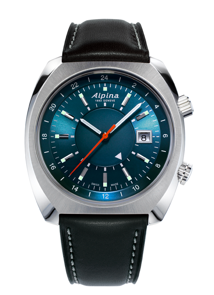 Alpina Startimer Pilot Heritage Stainless Steel On Strap AL-555N4H6