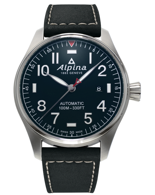 Alpina Startimer Pilot Automatic Stainless Steel On Strap AL-525NN4S6