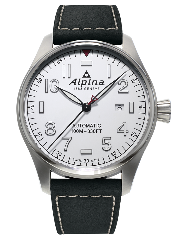 Alpina Startimer Pilot Automatic Stainless Steel On Strap AL-525S4S6