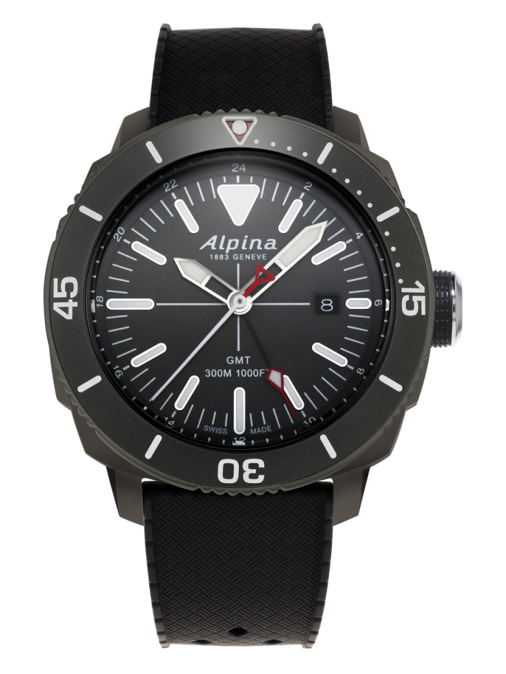 Alpina Seastrong Diver GMT Quartz Titanium On Strap AL-247LGG4TV6