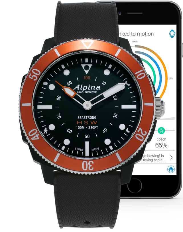 Alpina Seastrong Horological Smartwatch Stainless Steel On Strap AL-282LBO4V6