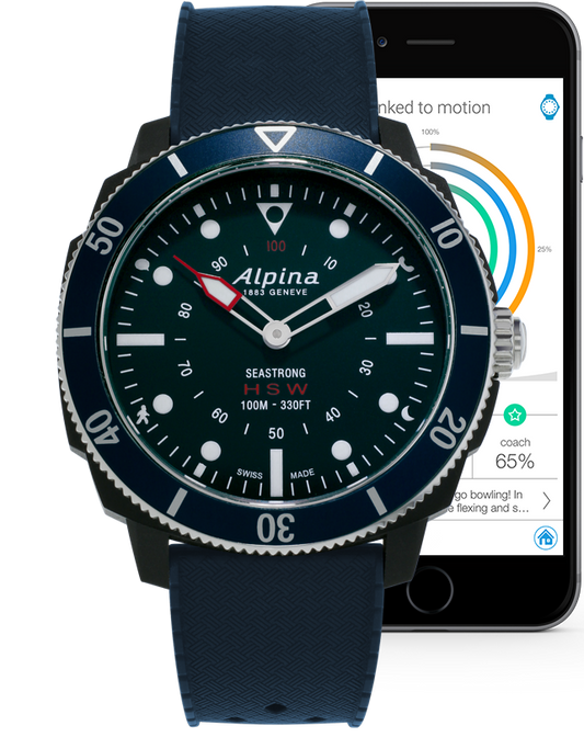 Alpina Seastrong Horological Smartwatch Stainless Steel On Strap AL-282LNN4V6