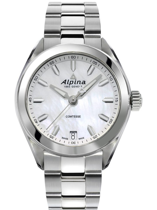 Alpina Comtesse Quartz Stainless Steel MOP On Bracelet AL-240MPW2C6B