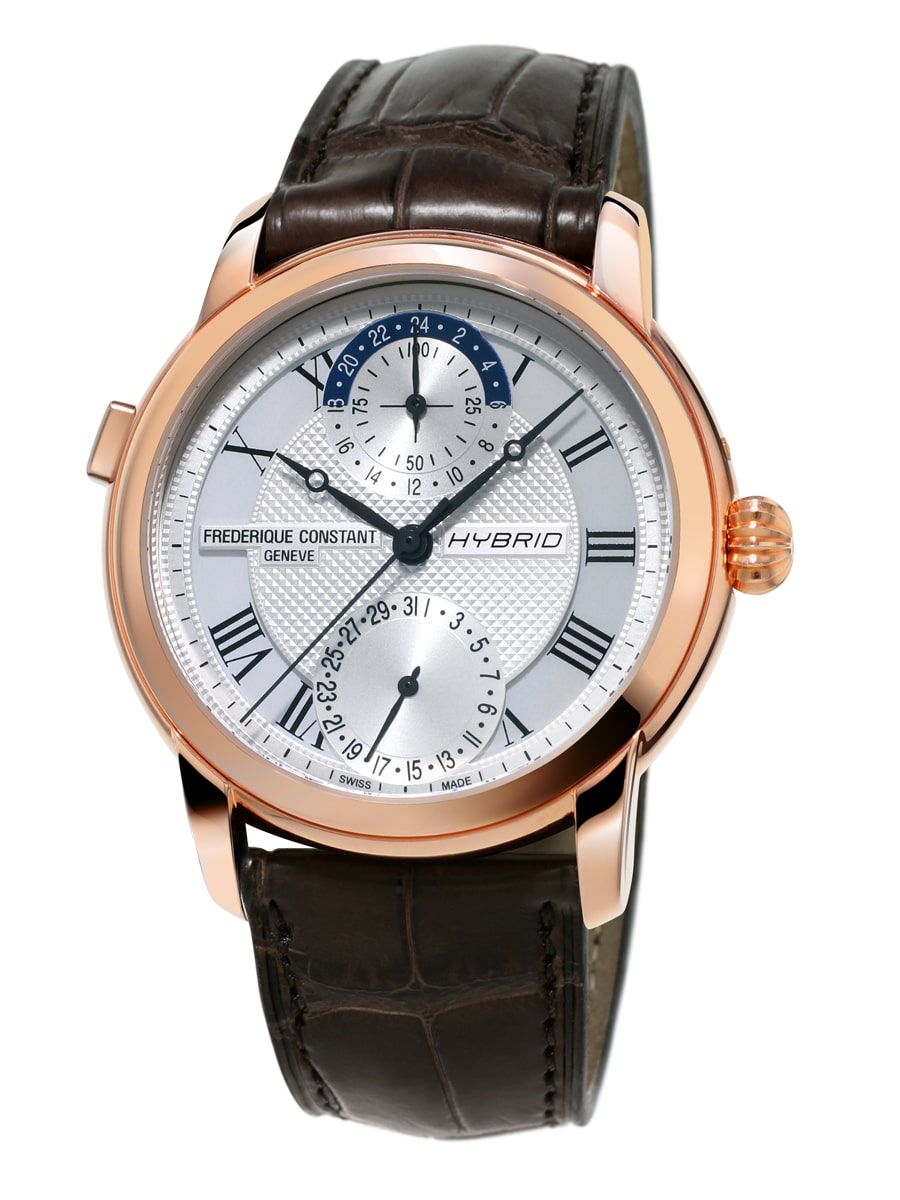 Frederique Constant Classic Hybrid Manufacture Rose Gold PVD On Strap FC-750MC4H4