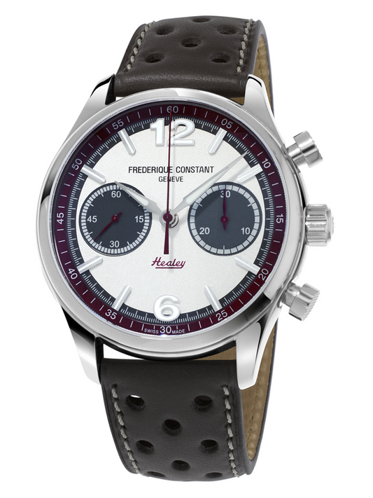 Frederique Constant Vintage Rally Healey Chronograph Automatic Limited Edition Stainless Steel On Strap FC-397HSG5B6