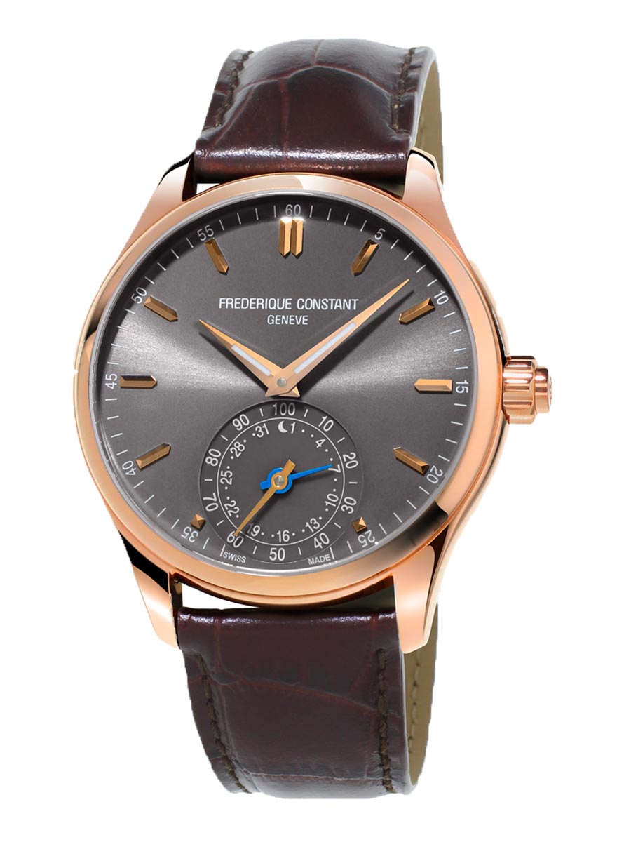 Frederique Constant Horological Smartwatch Rose Gold PVD On Strap FC-285LGS5B4