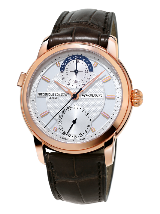 Frederique Constant Classic Hybrid Manufacture Rose Gold PVD On Strap FC-750V4H4