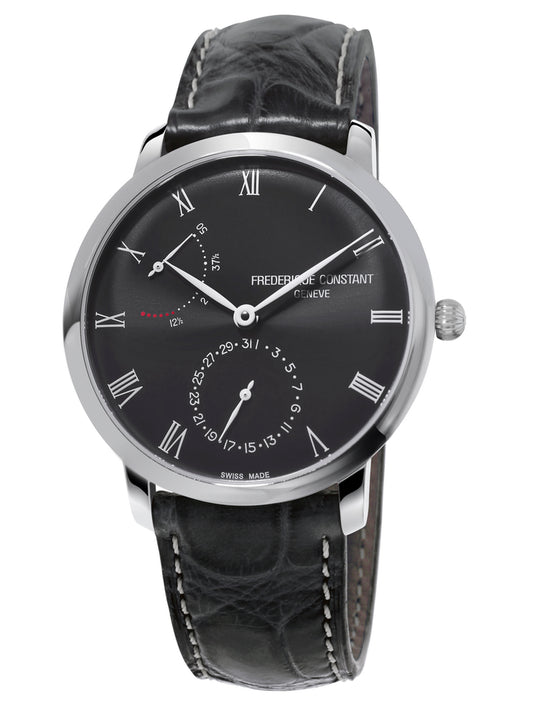 Frederique Constant Slimline Power Reserve Manufacture Stainless Steel On Strap FC-723GR3S6