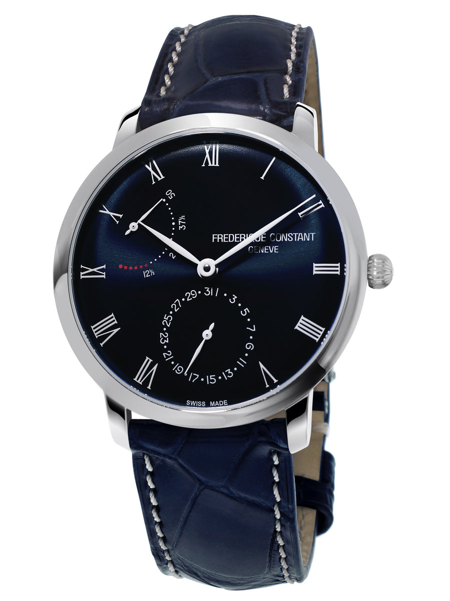 Frederique Constant Slimline Power Reserve Manufacture Stainless Steel On Strap FC-723NR3S6