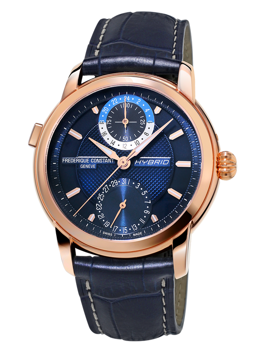 Frederique Constant Classic Hybrid Manufacture Rose Gold PVD On Strap FC-750N4H4