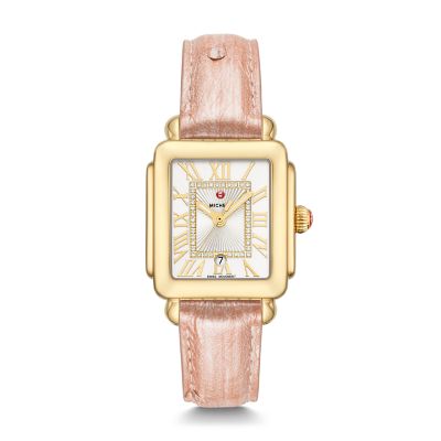 Michele Deco Madison Mid Gold On Strap MWW06G000017