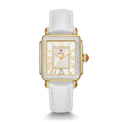 Michele Deco Madison Two-Tone Diamond On Strap MWW06T000199