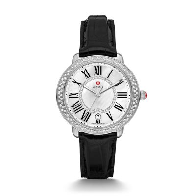 Michele Serein Mid Stainless Steel Diamond On Strap MWW21B000130