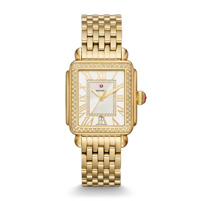 Michele Deco Madison Gold Diamond On Bracelet MWW06T000161