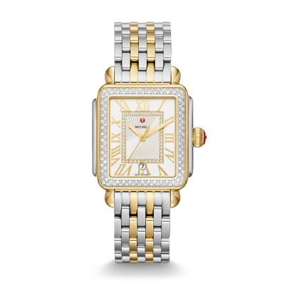 Michele Deco Madison Diamond Two-Tone On Bracelet MWW06T000144