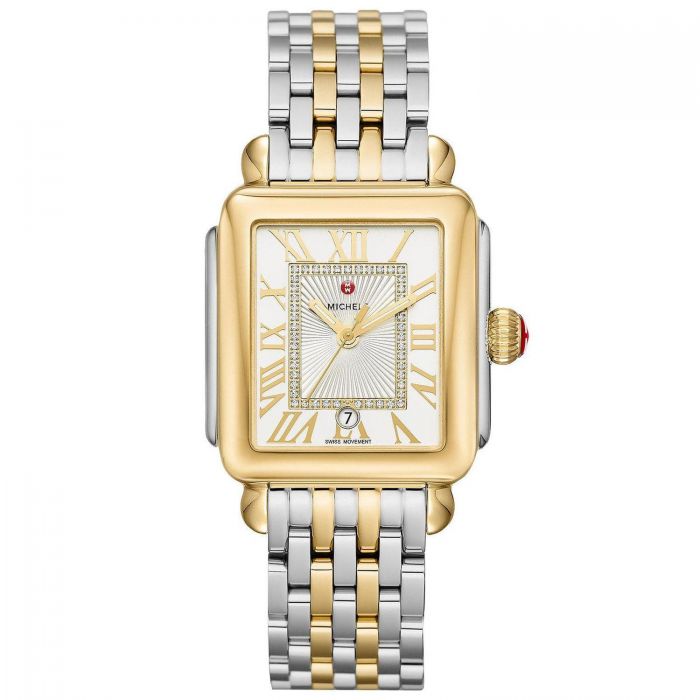 Michele Deco Madison Two-Tone Diamond Dial On Bracelet MWW06T000147