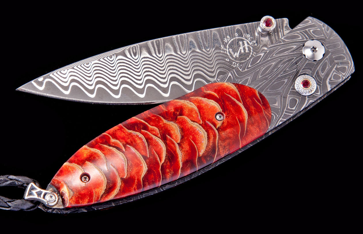 William Henry Pocket Knife Monarch Crimson Ridge Edition On 100 Pieces B05 Crimson Ridge