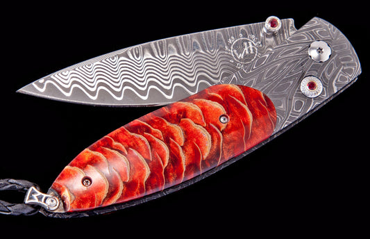 William Henry Pocket Knife Monarch Crimson Ridge Edition On 100 Pieces B05 Crimson Ridge