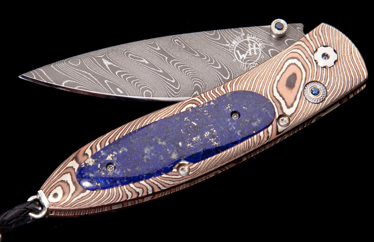 William Henry Pocket Knife Monarch Blue & Gold Edition Of 50 Pieces B05 Blue & Gold