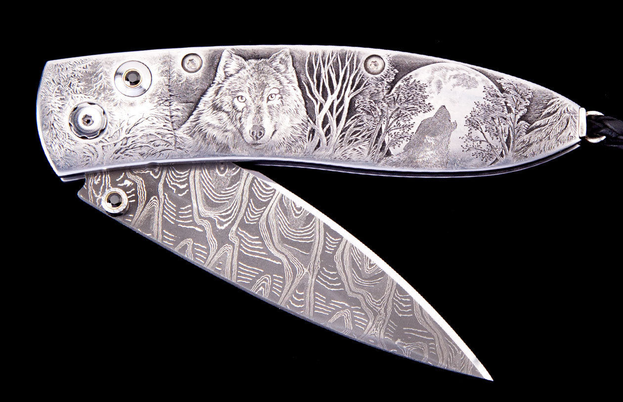 William Henry Pocket Knife Monarch Wolf Song Edition Of 10 Pieces B05 Wolf Song