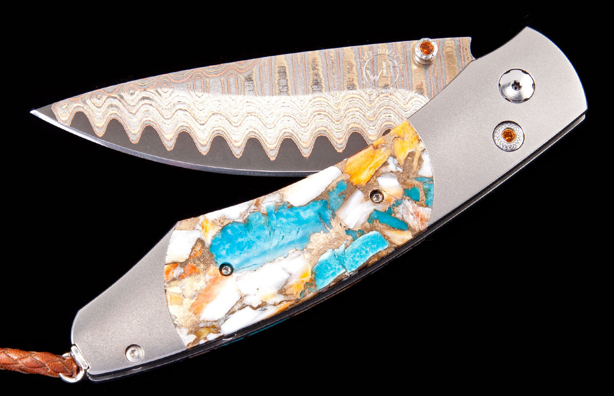 William Henry Pocket Knife Spearpoint Mosaic Edition Of 100 Pieces B12 Mosaic