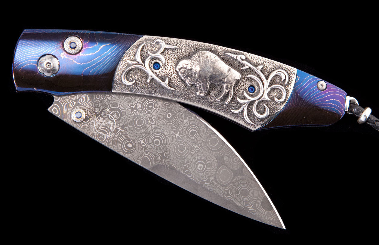 William Henry Pocket Knife Spearpoint Buffalo Nickel II Edition Of 100 Pieces B12 Buffalo Nickel II