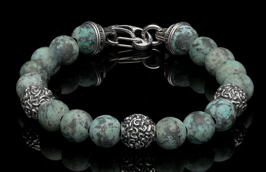 William Henry Beaded Bracelet Verdigris BB16 TQ