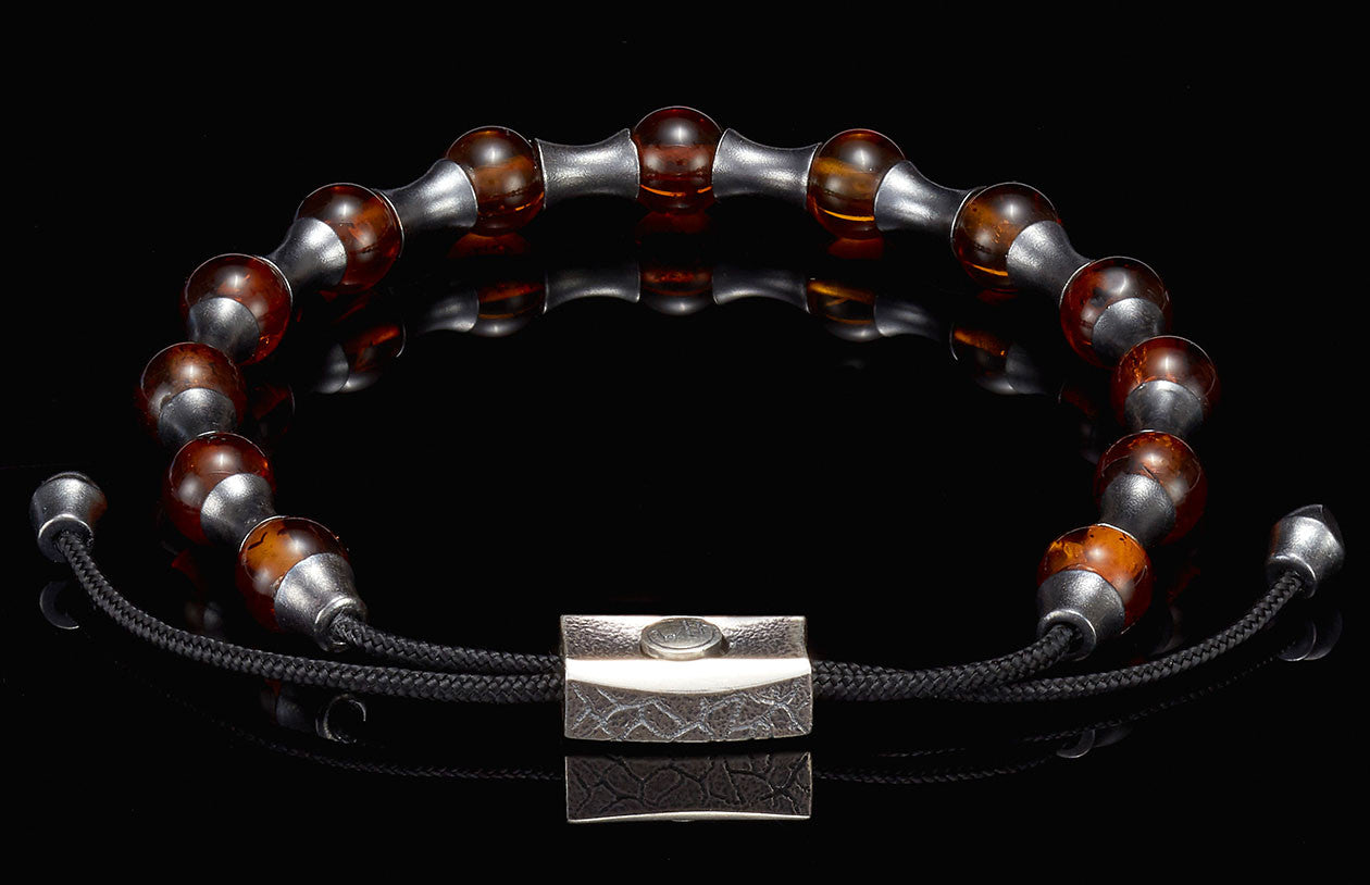 William Henry Beaded Bracelet Amber Summit BB18 AMB