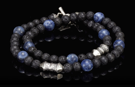 William Henry Beaded Bracelet Sodalite Tether BB20 SOD