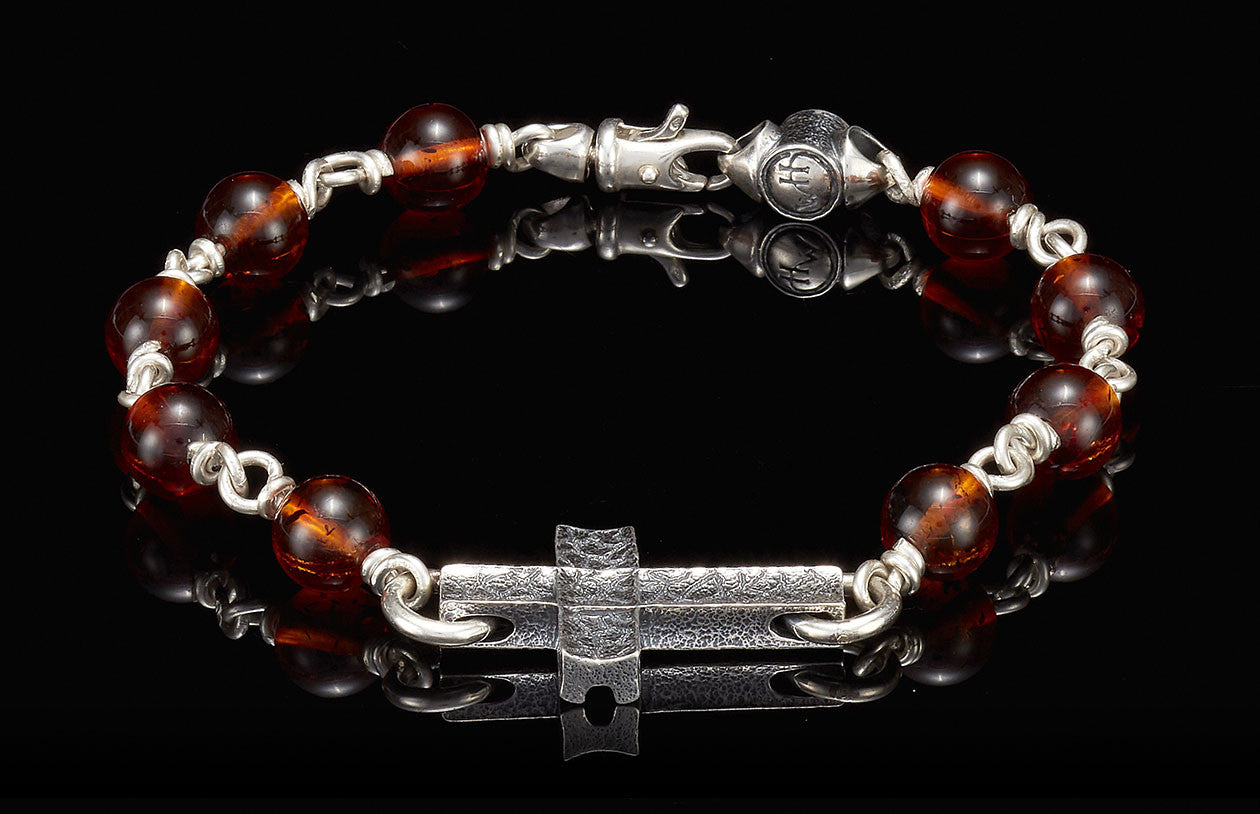 William Henry Beaded Bracelet Amber Sanctum BB21 AMB