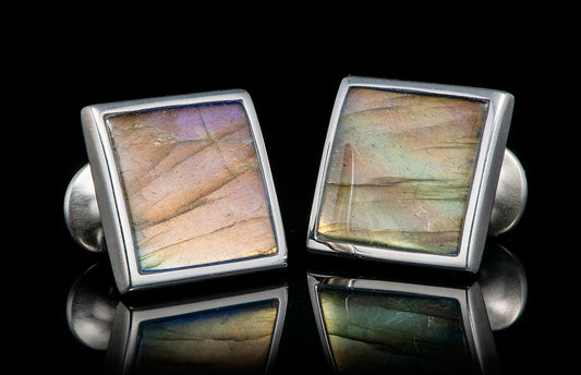 William Henry Cufflinks Labradorite Duo CL LAB