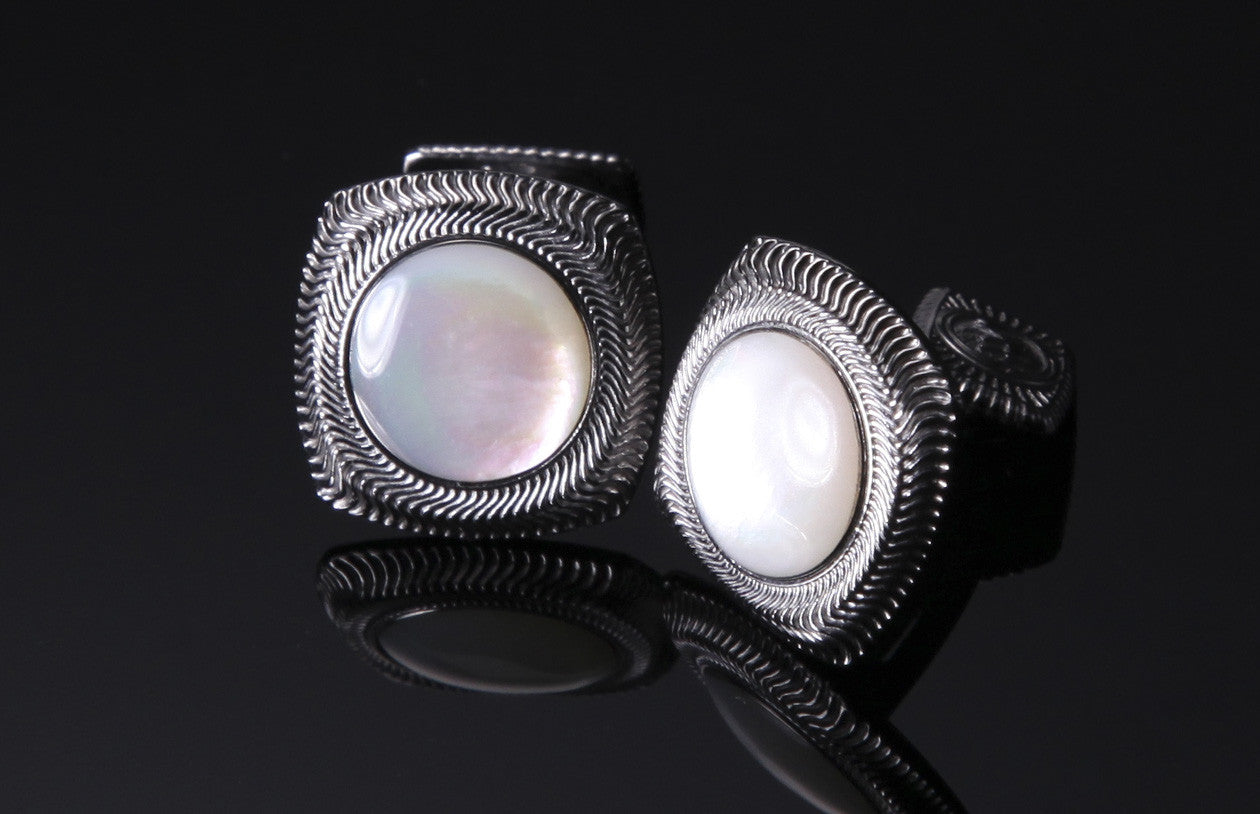 William Henry Cufflinks Pearl CL1-3